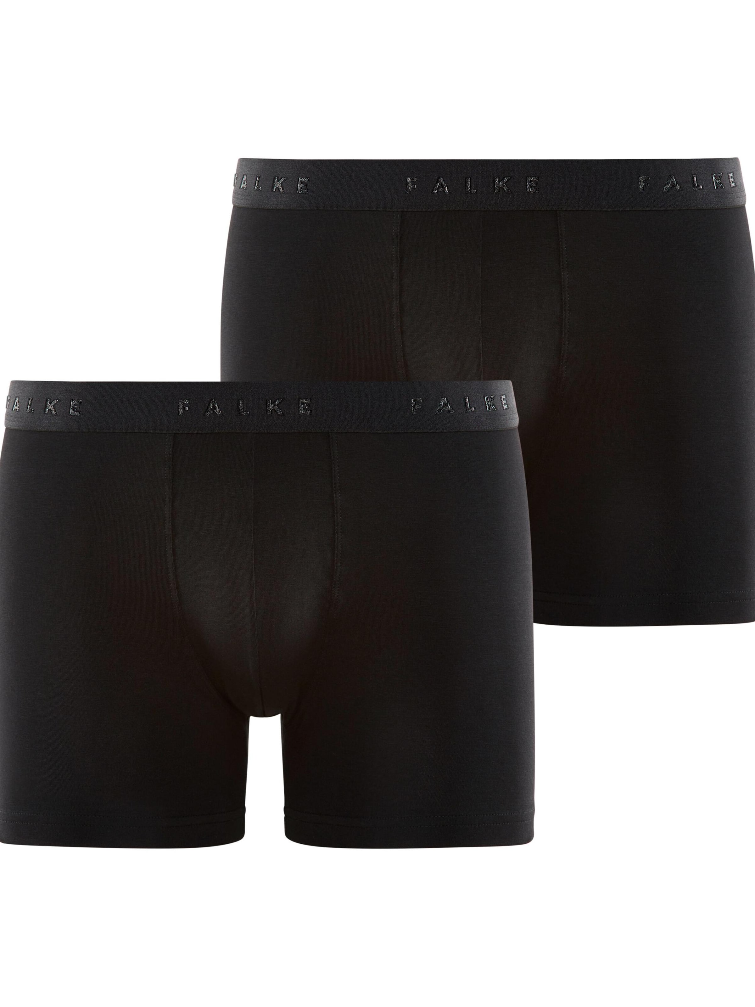 FALKE Boxer shorts '2-Pack' in Black: front