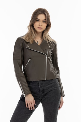 DreiMaster Vintage Between-Season Jacket in Grey: front