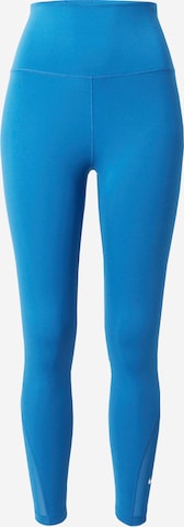 NIKE Skinny Fit Спортен панталон в синьо: отпред