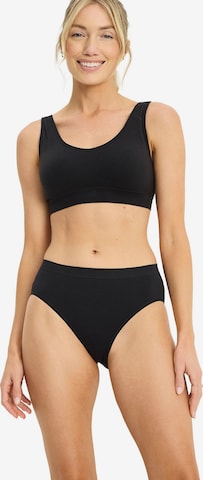 JOCKEY Bustier Sport-BH 'Seamfree™ Back Smoothing Bralette' in Schwarz: Vorderseite