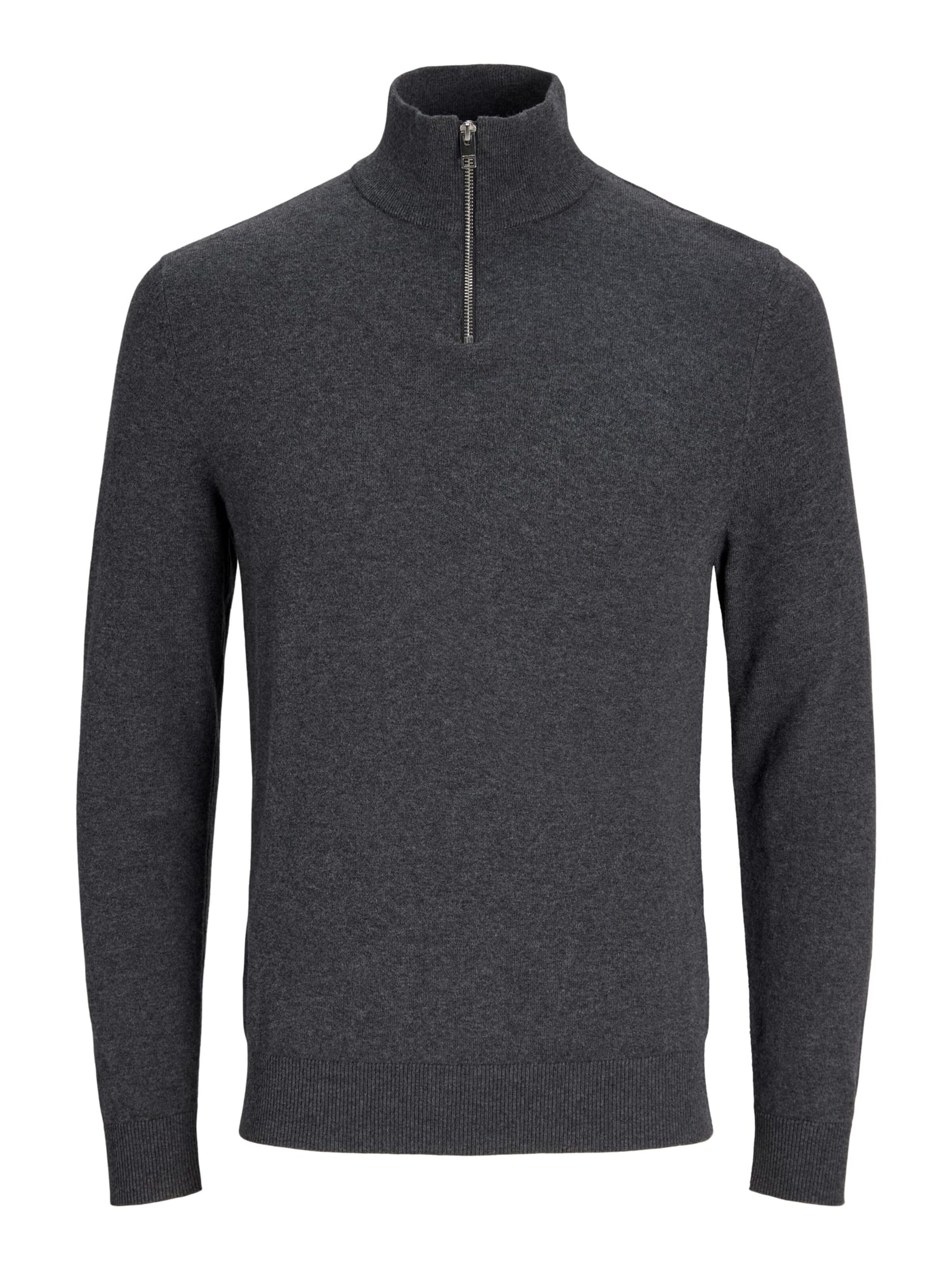 JACK & JONES Trui 'Eemil' in Grijs: voorkant