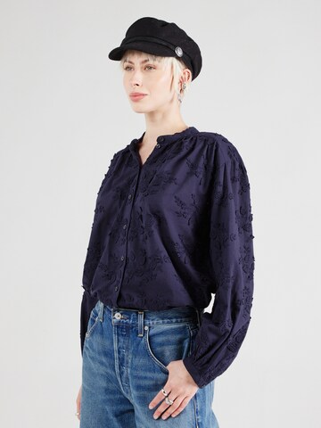& Other Stories Bluse in Blau: Vorderseite