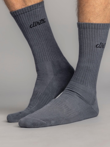 Dirts Socks 'Classic Logo Socks' in Grey: front