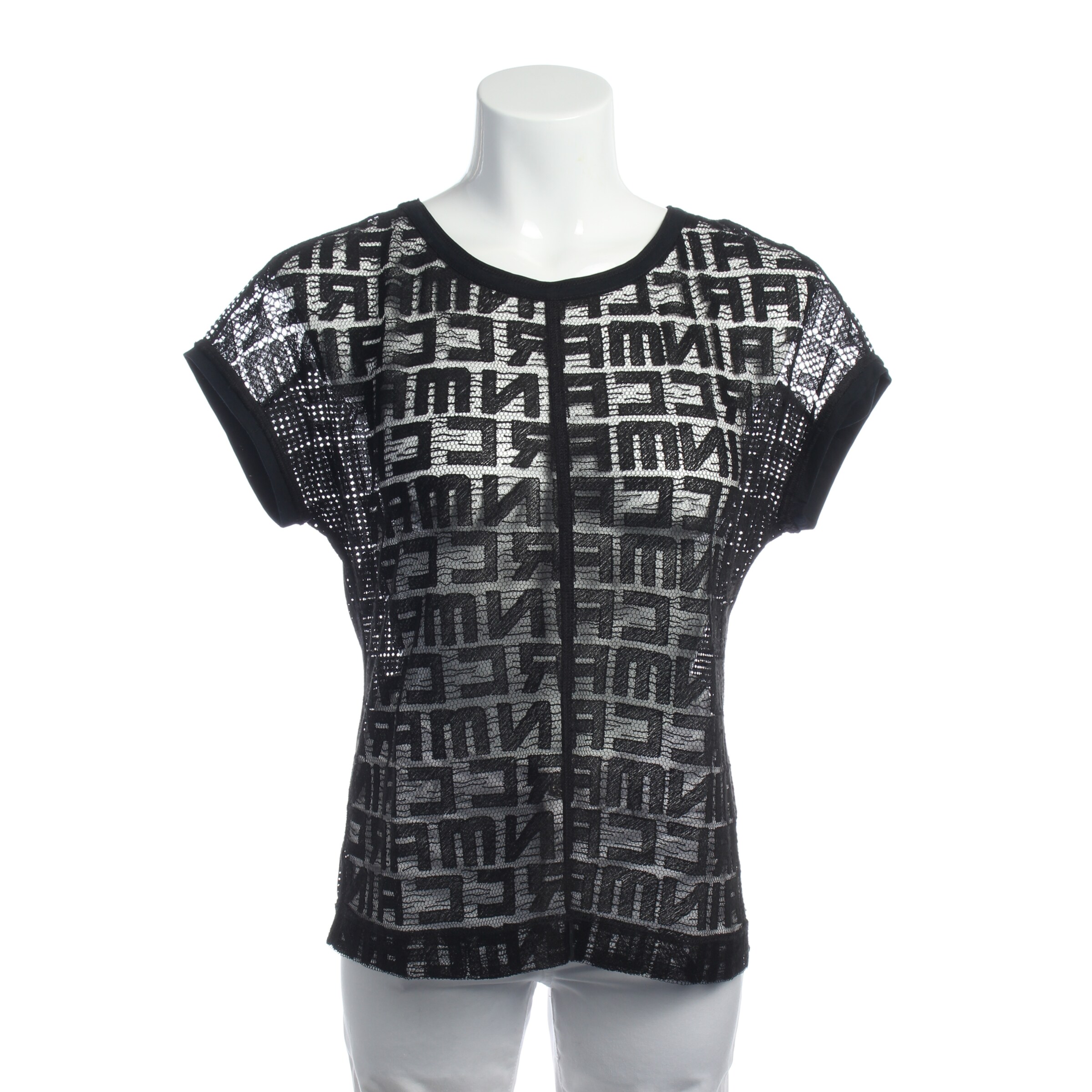 Marc Cain Shirt S in Schwarz: Vorderseite