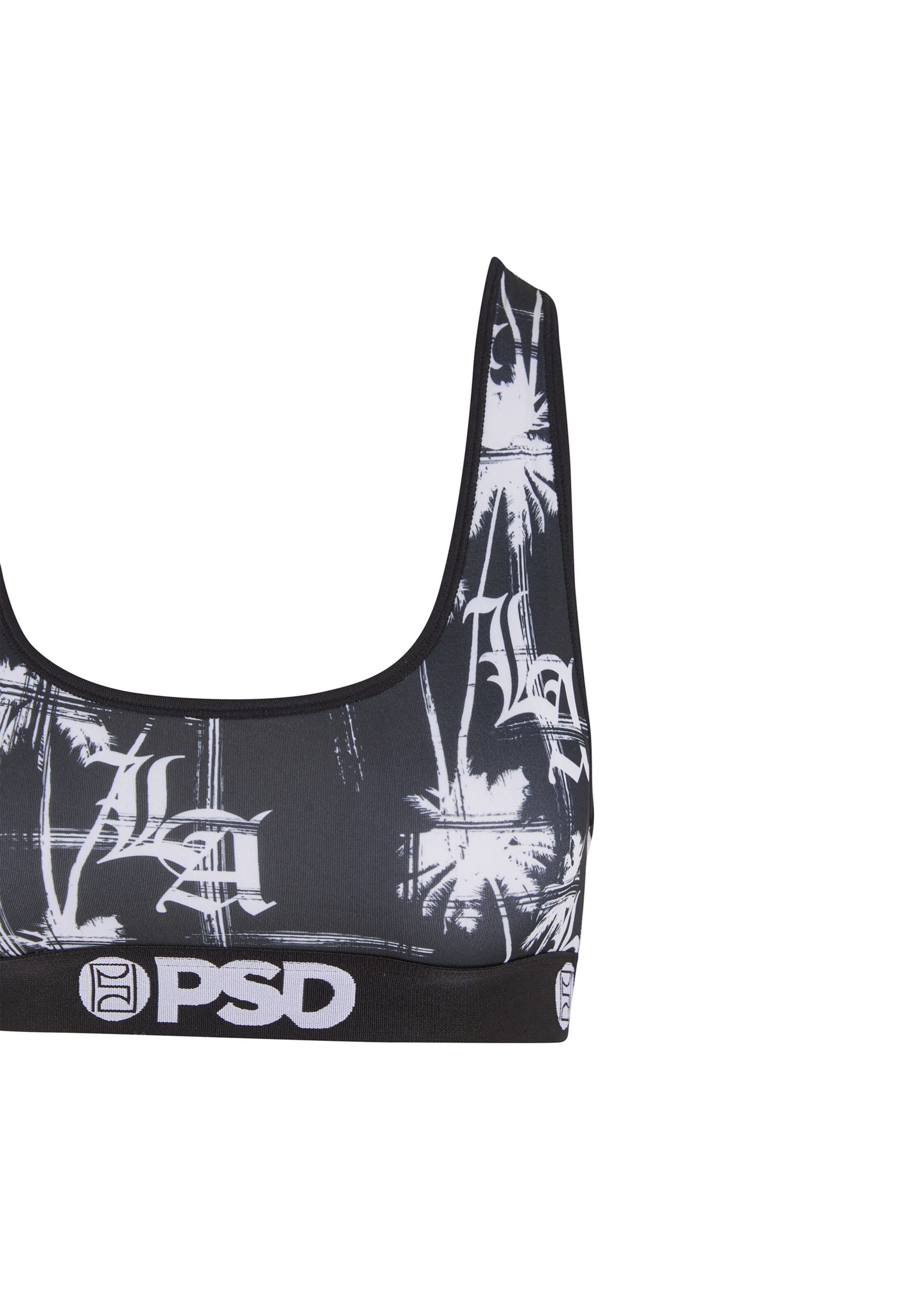 PSD Bralette Bra 'La Palms' in Black