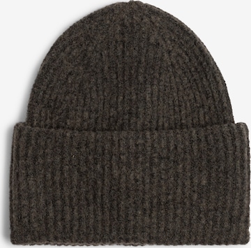 PIECES Beanie in Brown: front