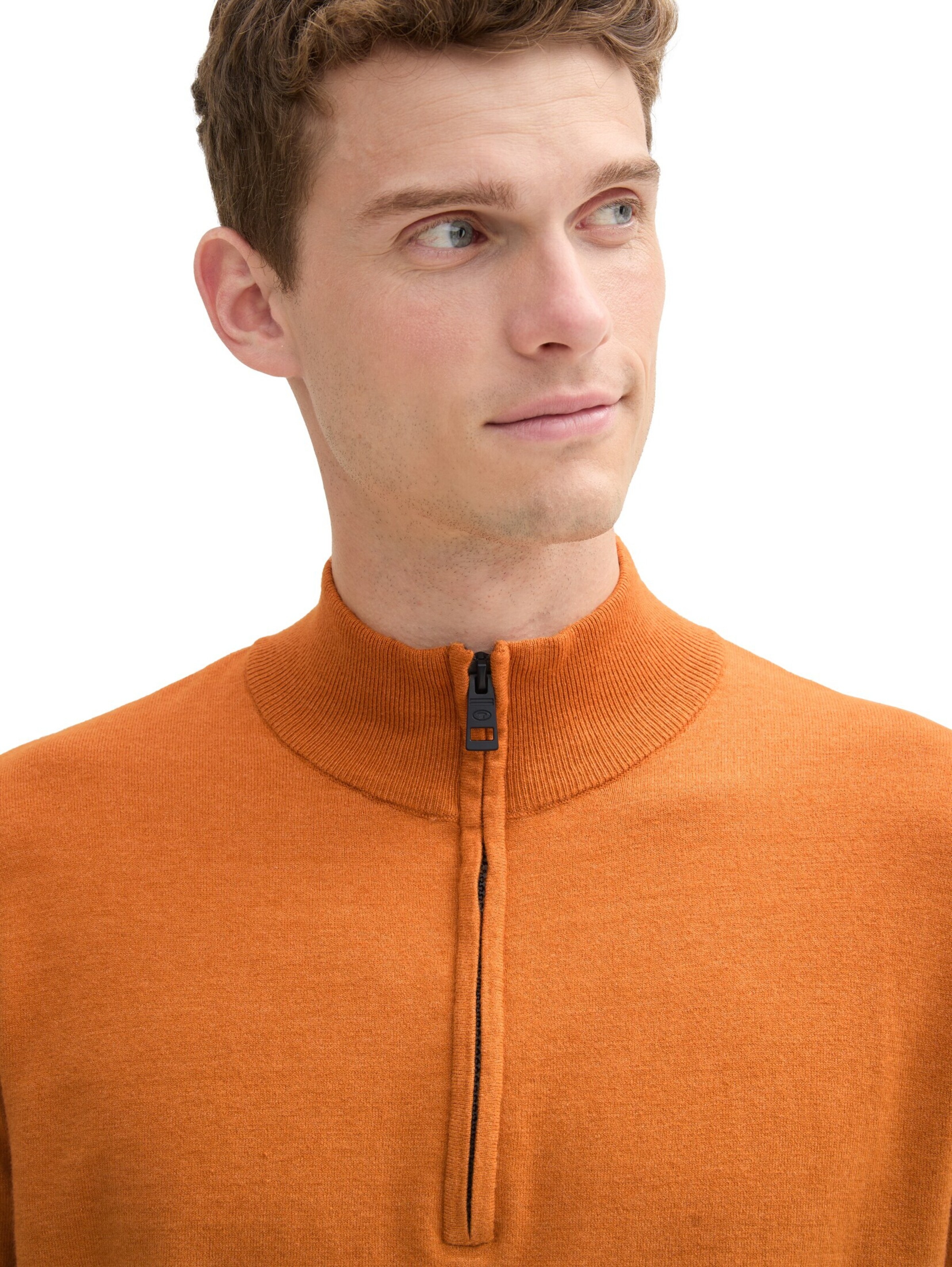 TOM TAILOR Strickpullover in Orange