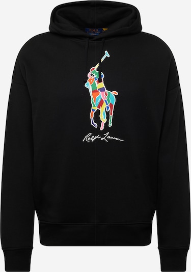 Polo Ralph Lauren Sweat-shirt en turquoise / jaune / orange / noir, Vue avec produit