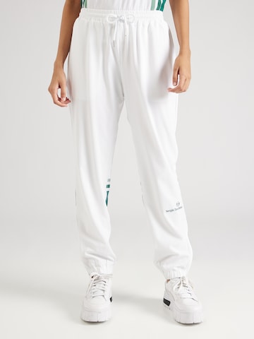 Sergio Tacchini Tapered Sportbyxa 'MONZA' i vit: framsida