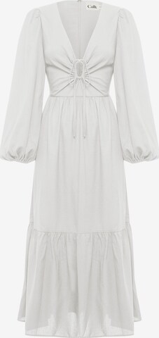 Calli - Vestido en blanco: frente