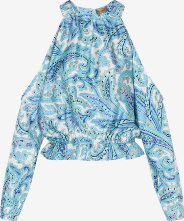 ebeeza Blouse 'Spring Summer' in Blue: front