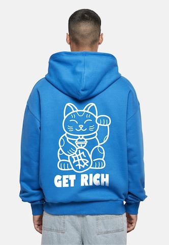 Pull-over 'Get Rich' Mister Tee en bleu : devant