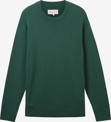 TOM TAILOR DENIM Sweater in Green: front