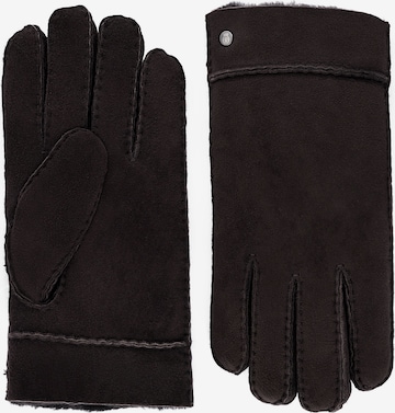 Roeckl Full Finger Gloves 'CLASSIC SILK LAMB' in Brown: front