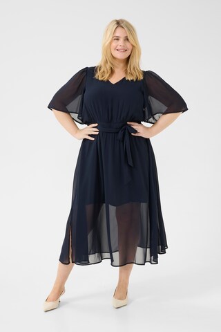 KAFFE CURVE Dress 'Evi' in Blue: front