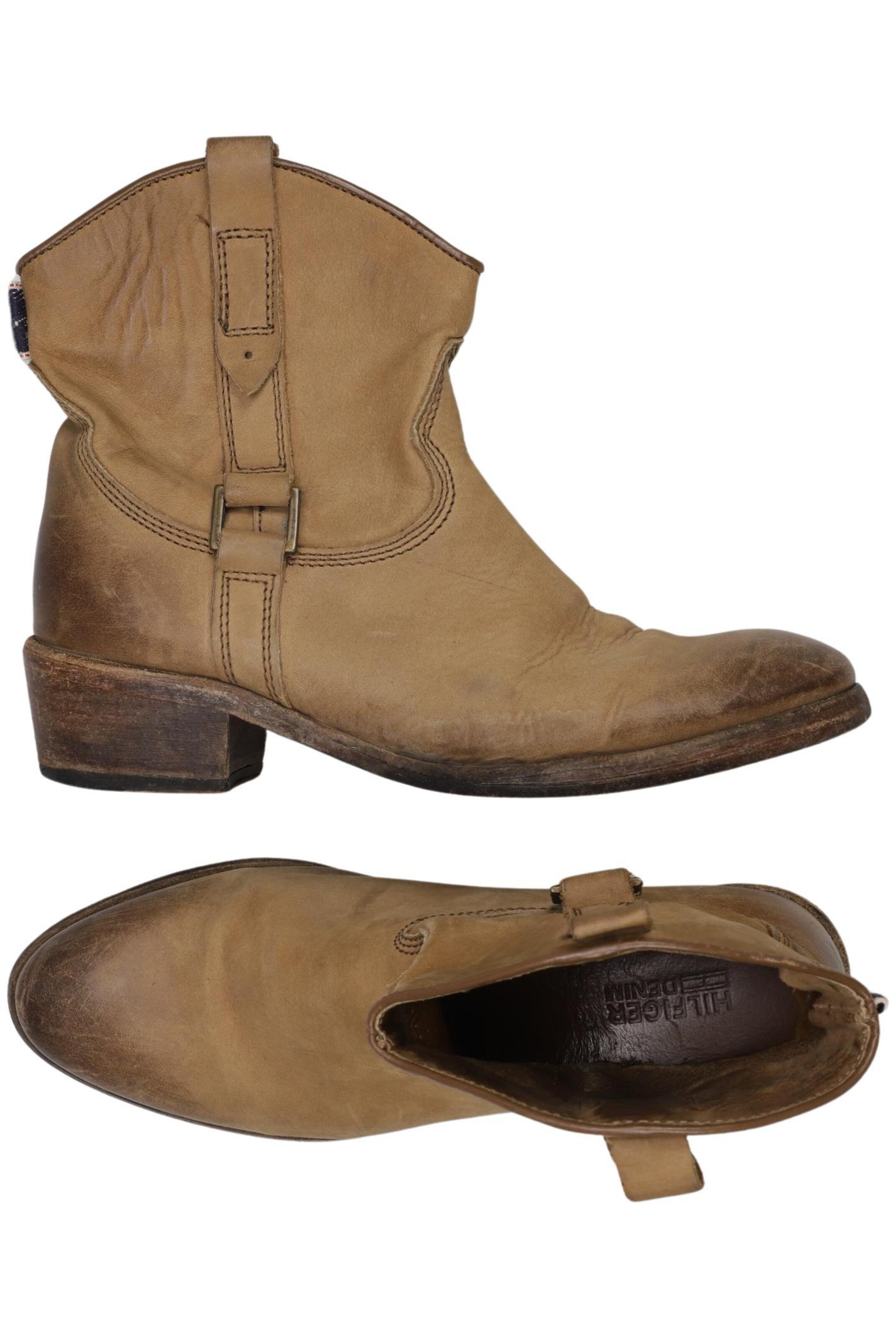 Tommy Jeans Dress Boots in 38 in Brown: front