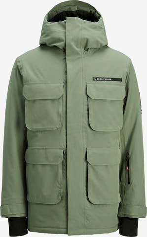 JACK & JONES - Chaqueta de montaña 'JJSKI AW25' en verde: frente