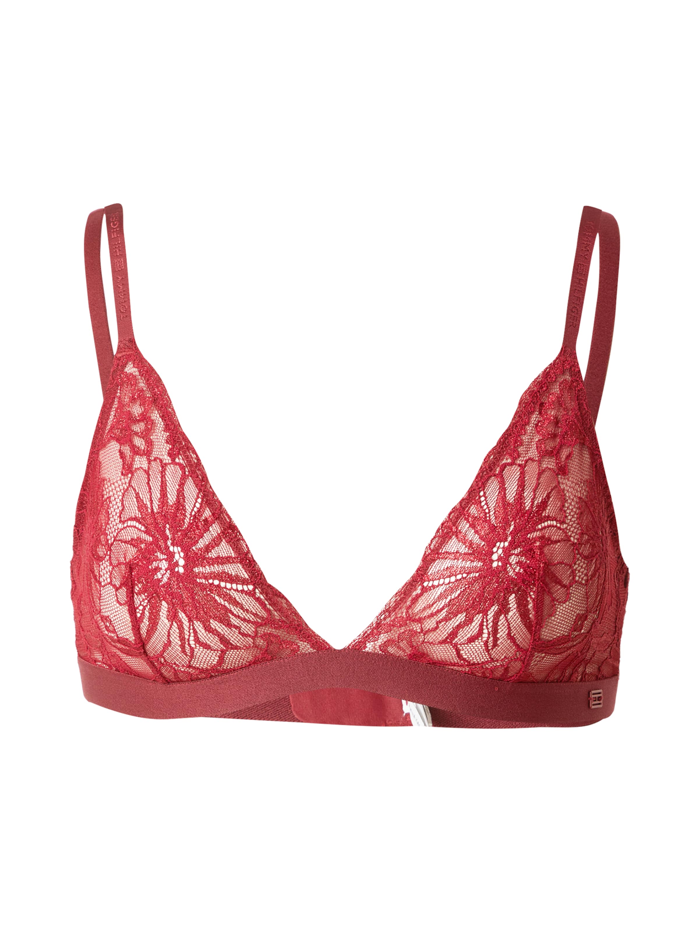 raudona Tommy Hilfiger Underwear Trikampė Liemenėlė: priekis