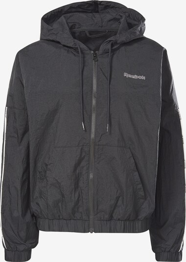 Reebok Sport Sportjas in de kleur Zwart / Wit, Productweergave