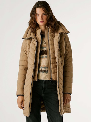 Pepe Jeans Wintermantel in Beige: voorkant