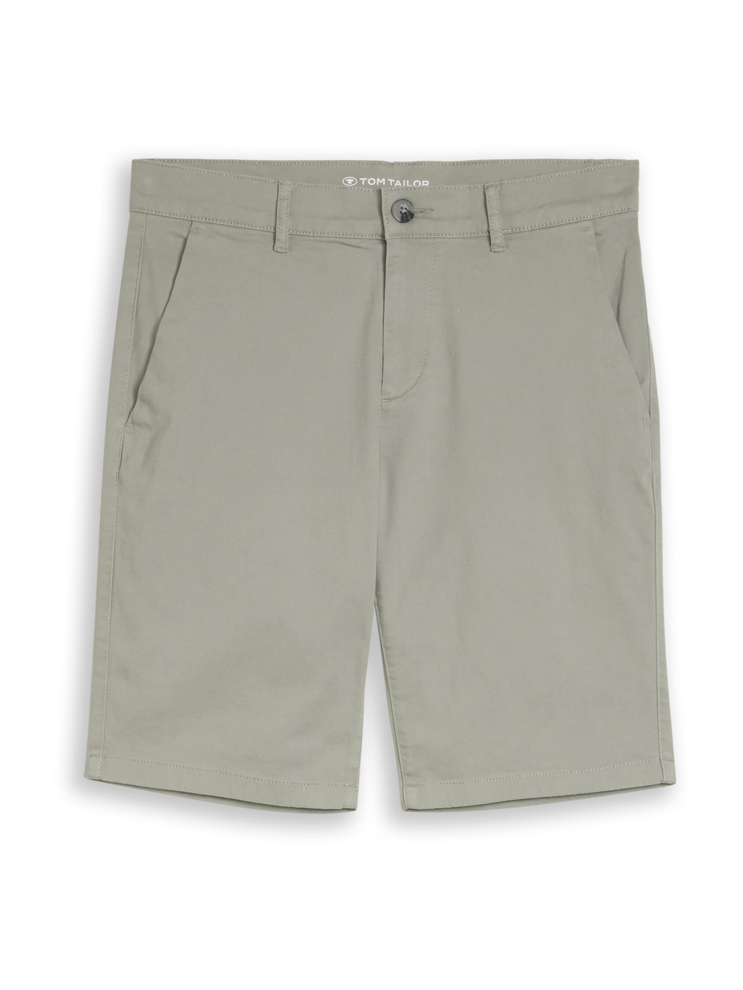 TOM TAILOR Regular Chino Pants in Grey: front