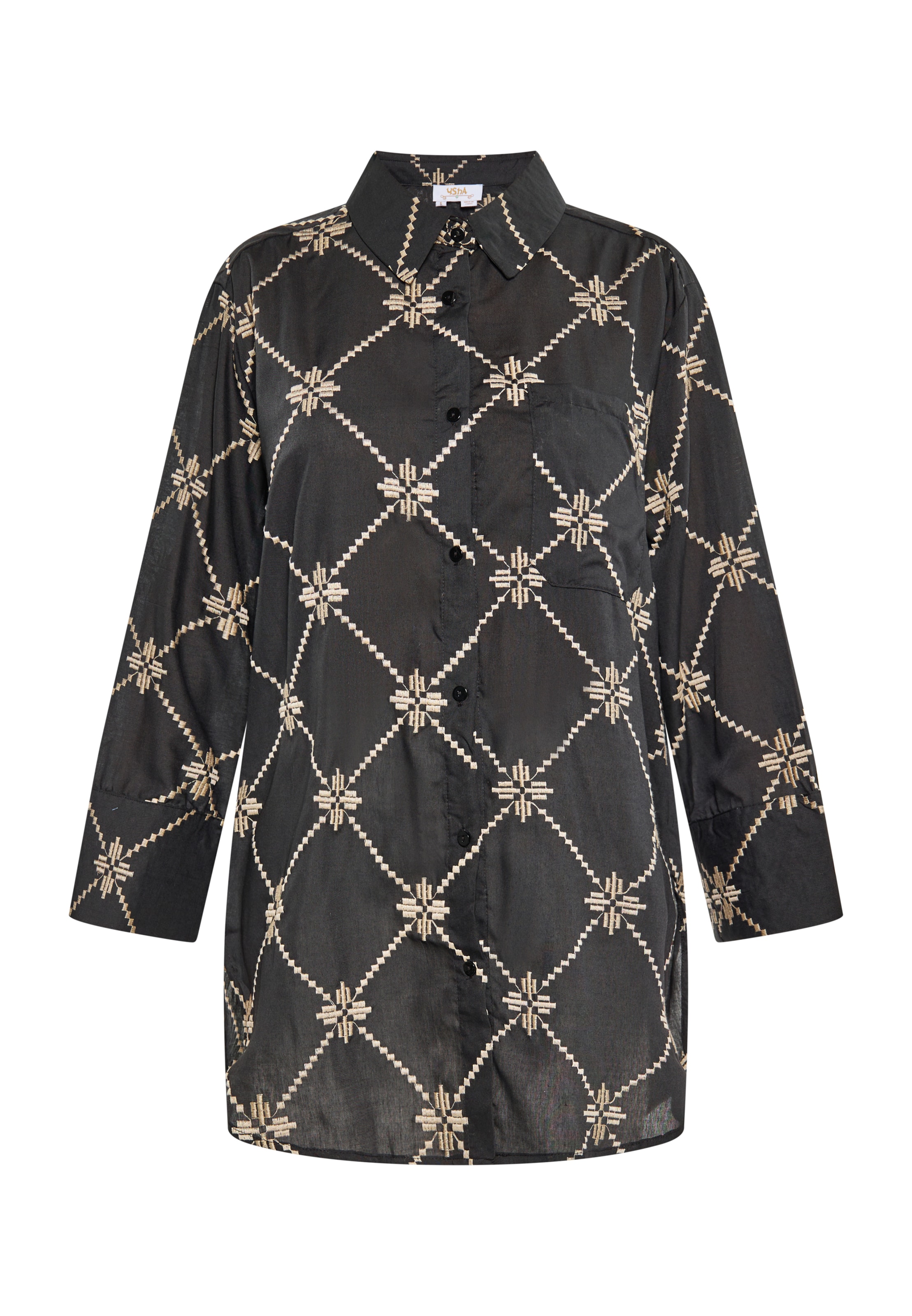 usha FESTIVAL Μπλούζα σε μαύρο: μπροστά