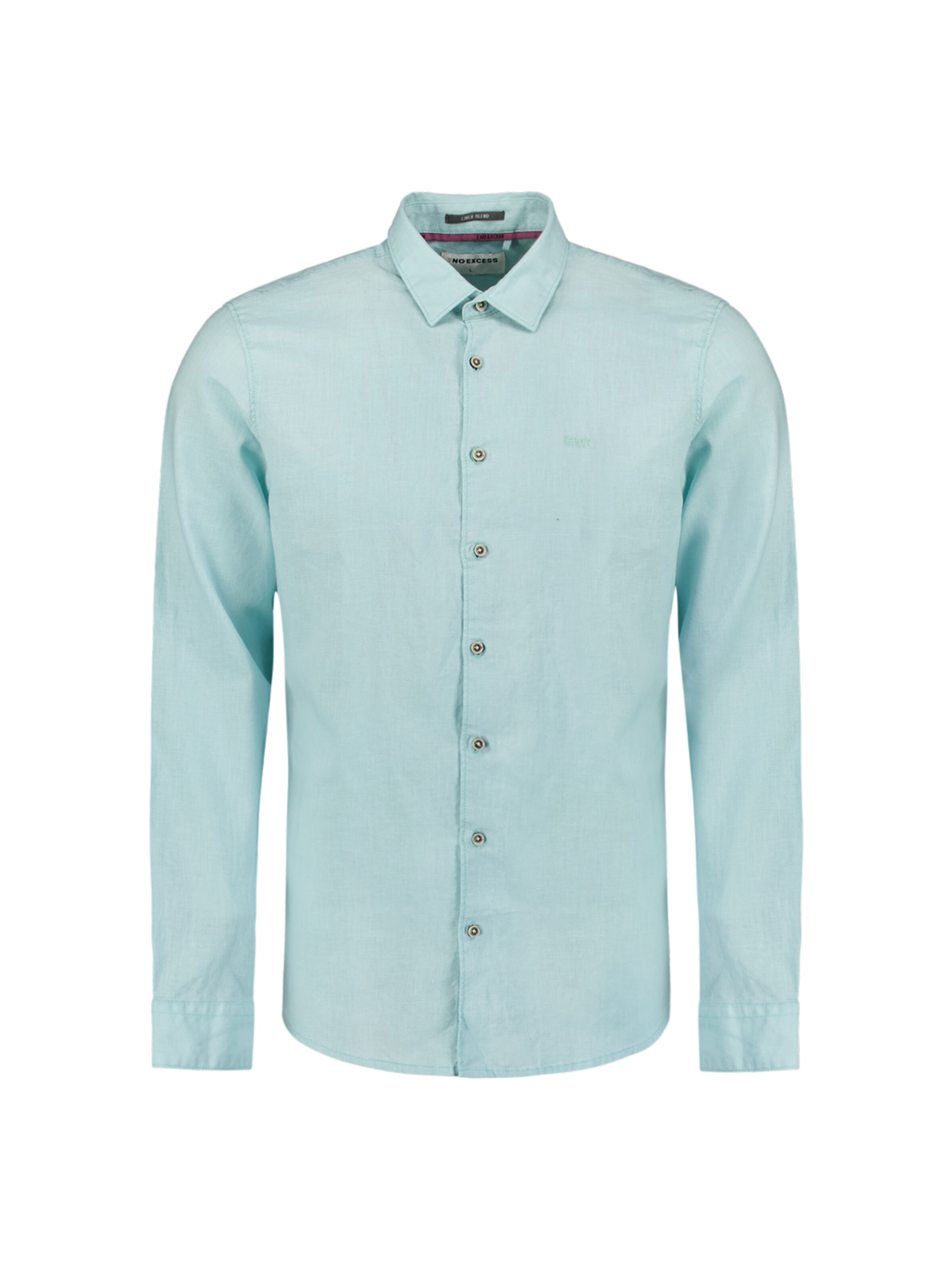 No Excess Overhemd in Blauw: voorkant