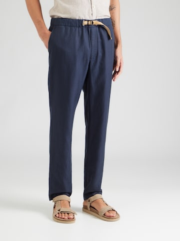 Kronstadt Štandardný strih Chino nohavice 'Corn' - Modrá: predná strana