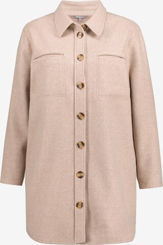 Ulla Popken Between-Season Jacket in Beige: front