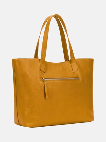 Borsa a spalla 'Borsa a Spalla Donna Pelle Genuina Virginia Rhinè 43x31 cm' di Virginia Rhinè in giallo