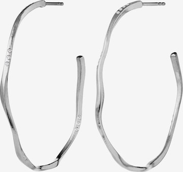 Cercei 'Echo Grande' de la Maanesten pe argintiu: față