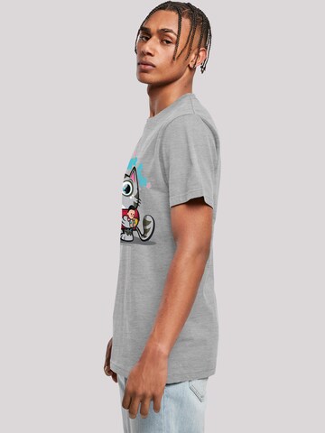 T-Shirt 'Bazinga Kitty' F4NT4STIC en gris