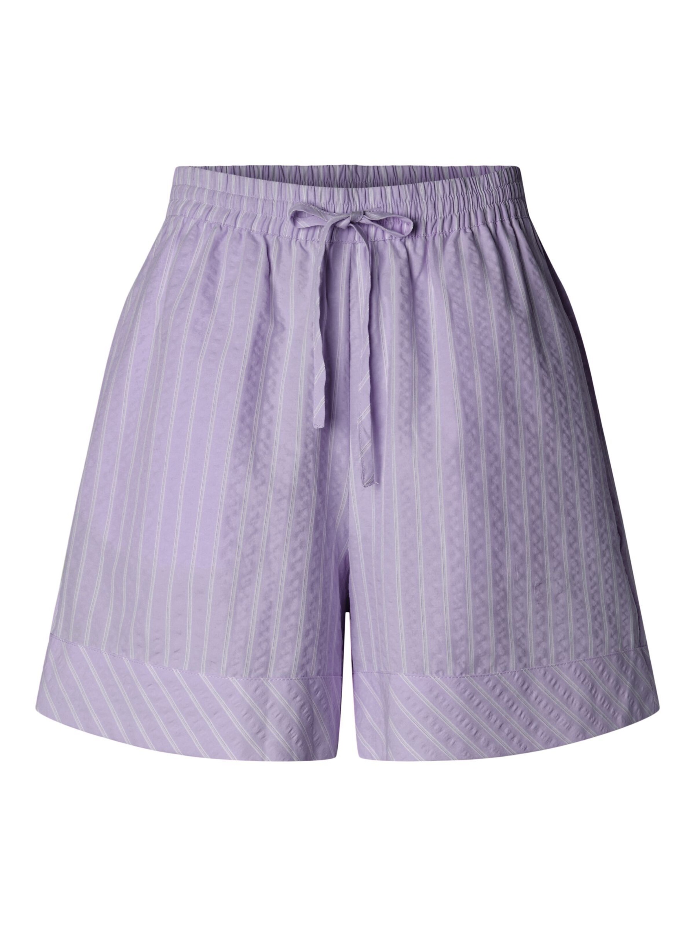 PIECES Pants in Purple: front