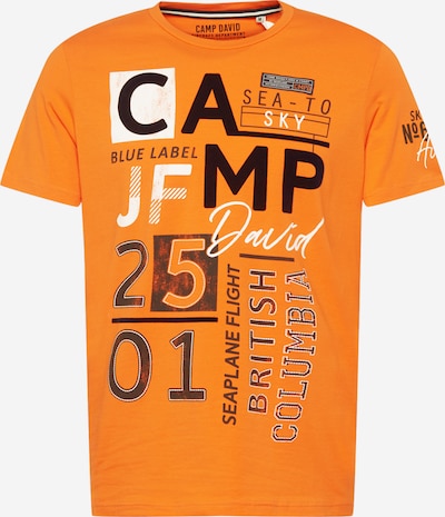 CAMP DAVID Shirt in Orange / Black / White, Item view