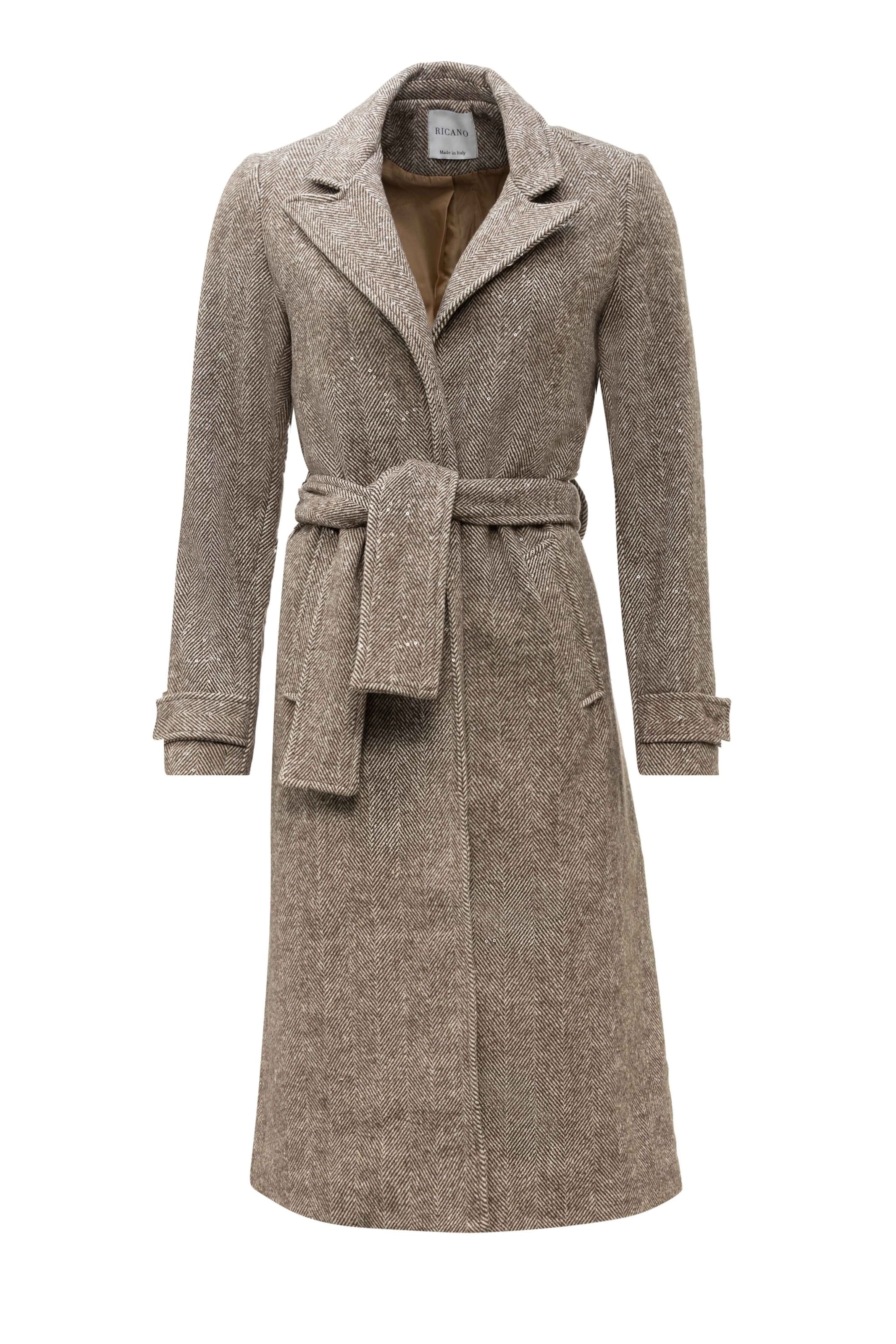 Manteau mi-saison 'Dafne' RICANO en marron : devant