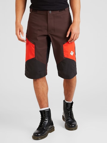 Maloja Regular Workout Pants 'Pinas' in Brown: front