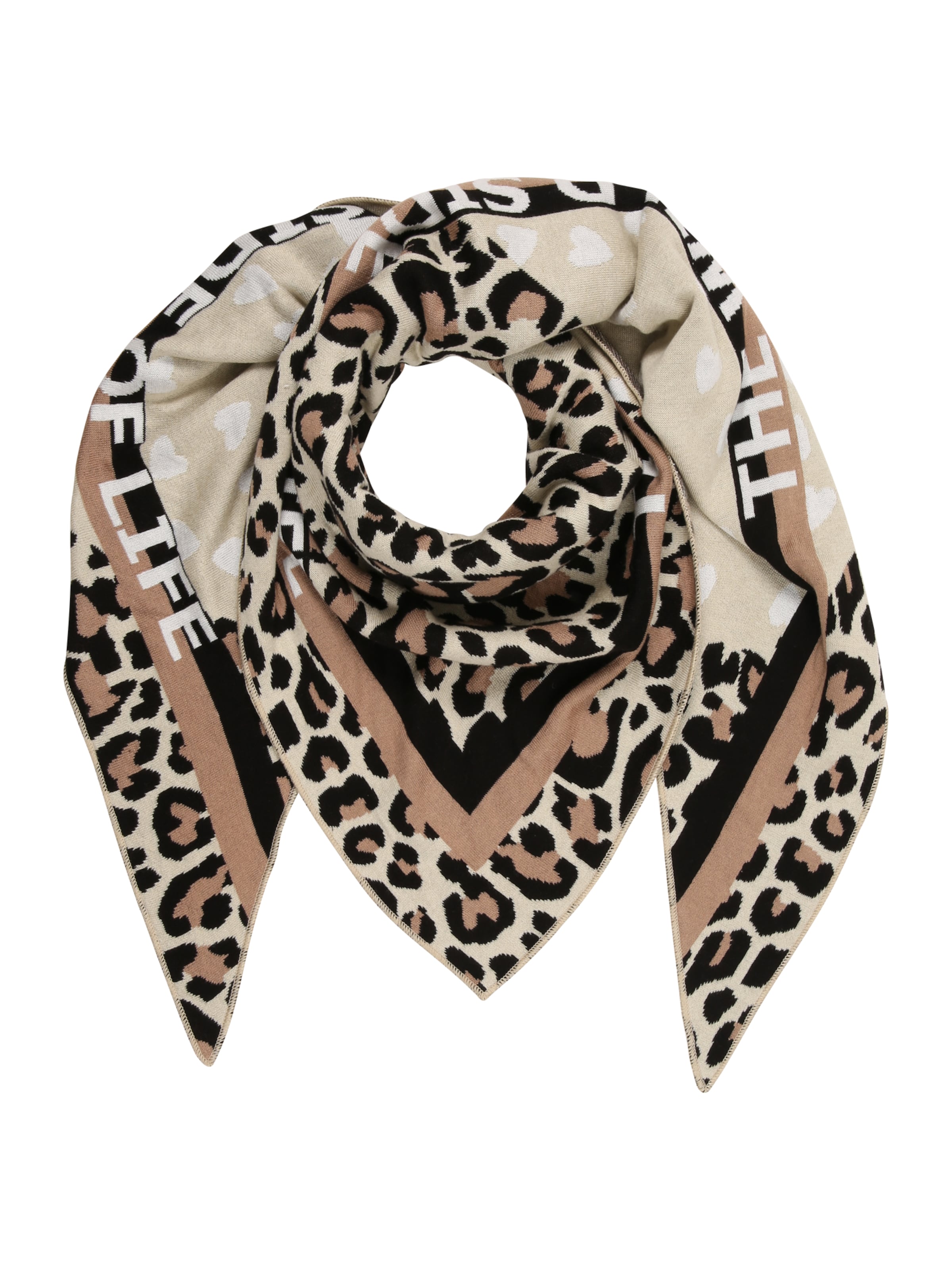 Zwillingsherz Tørklæde i beige: forside