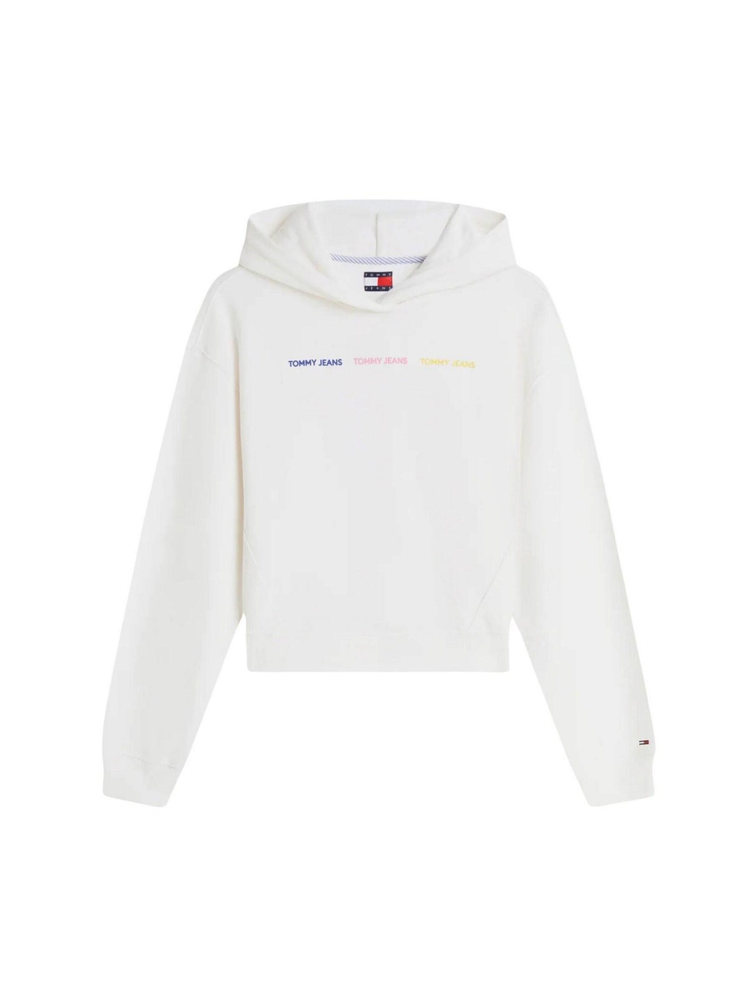 Felpa 'DW0DW22906' di Tommy Jeans in beige: frontale