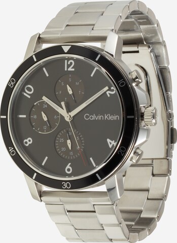 Orologio analogico 'Gauge' di Calvin Klein in argento: frontale