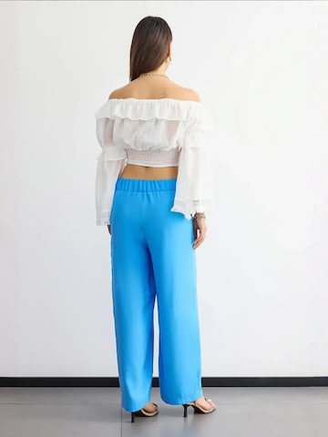 Hiccup - Perna larga Calças em azul