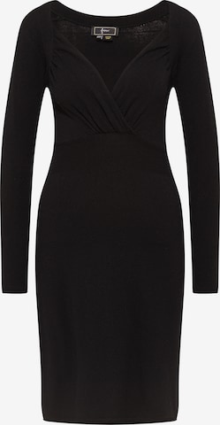 faina Knitted dress in Black: front