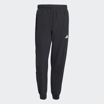 ADIDAS PERFORMANCE Tapered Workout Pants in Black
