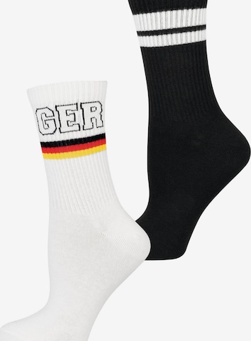 Chaussettes ' Fan ' Nur Die en noir : devant