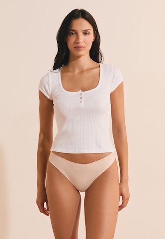 Slip 'INVISIBLE W25' ETAM en beige : devant