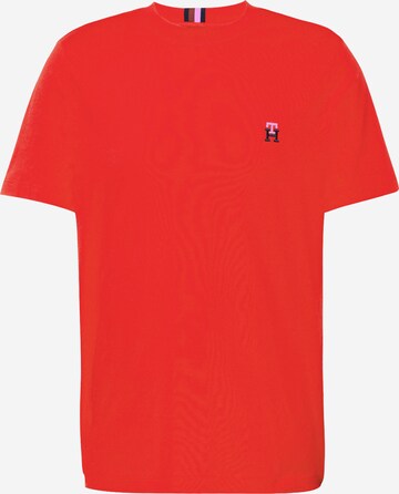 T-Shirt TOMMY HILFIGER en rouge : devant