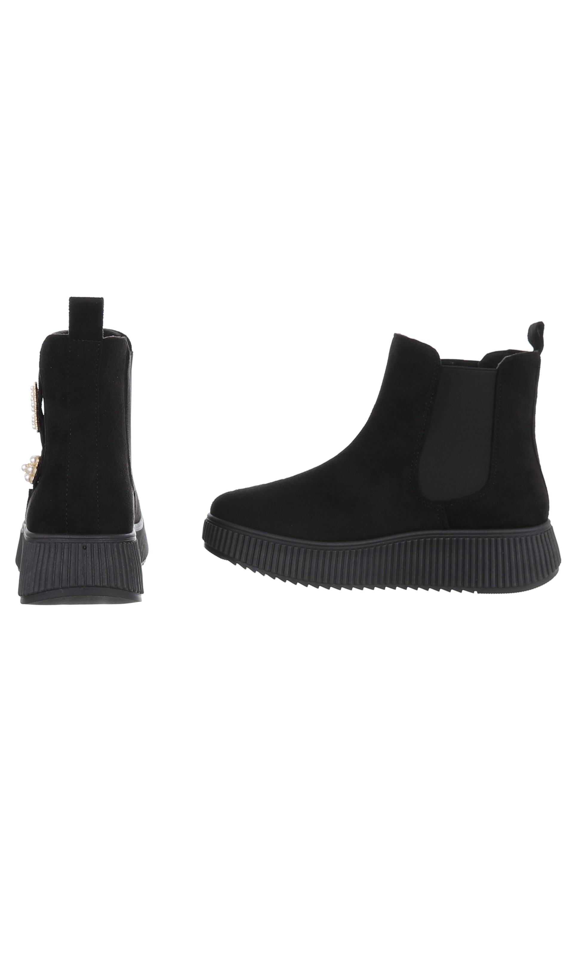 Ital-Design Stiefelette in Schwarz