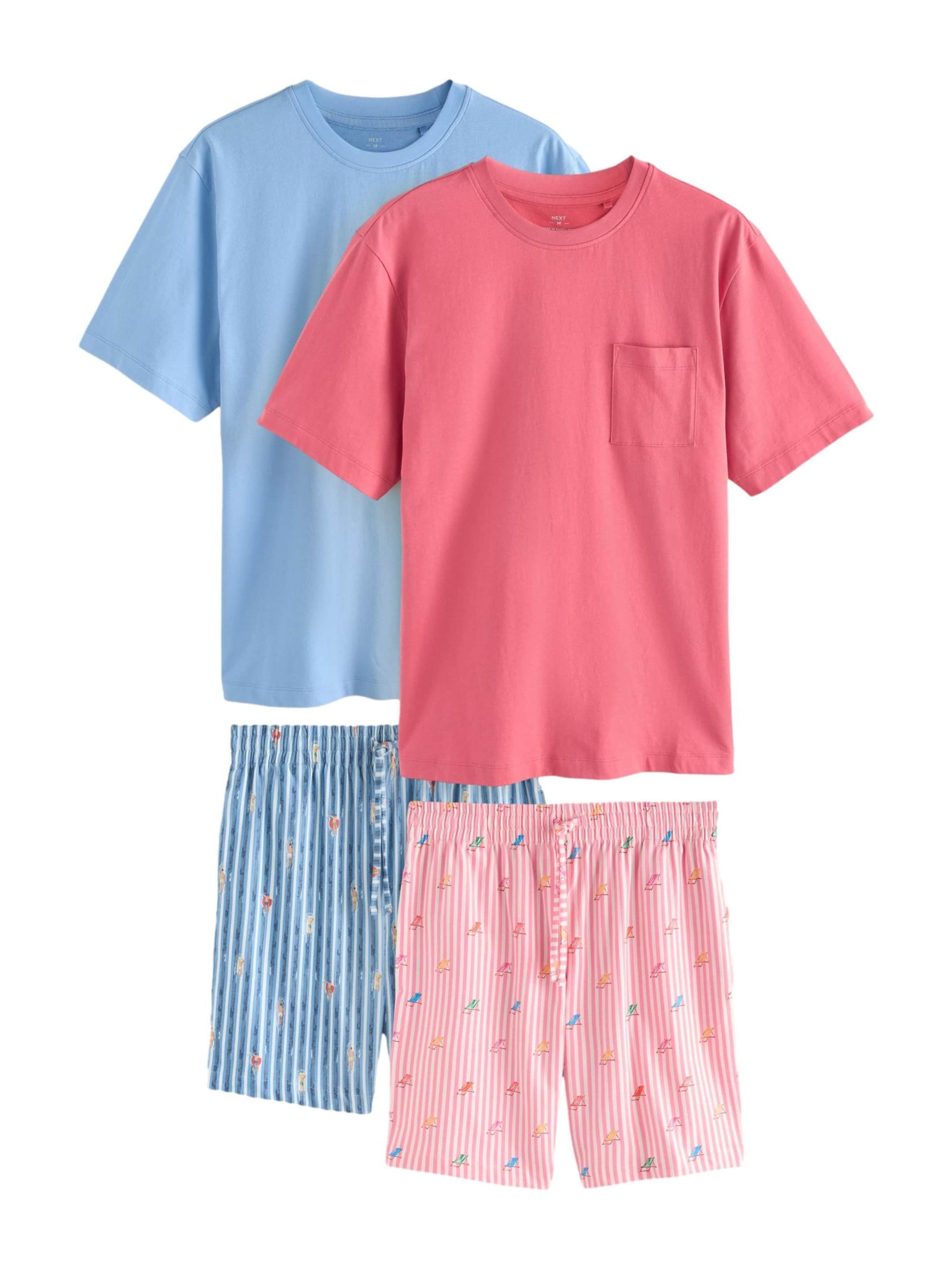 Next Pyžamo krátké – modrá: přední strana