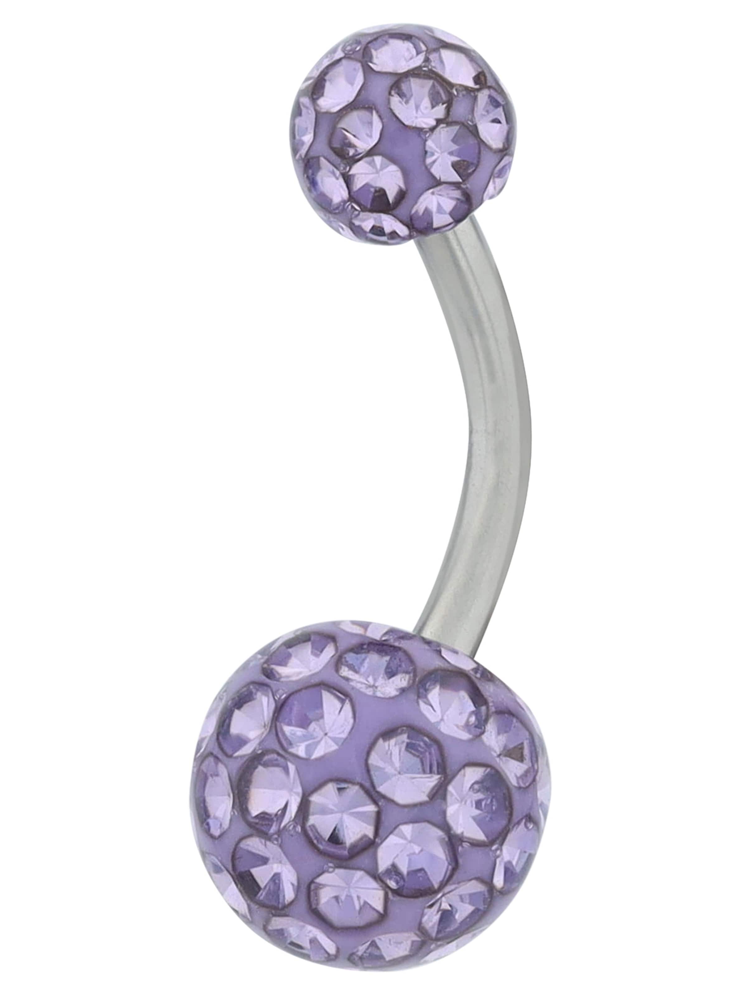 Akzent Piercings in Purple: front