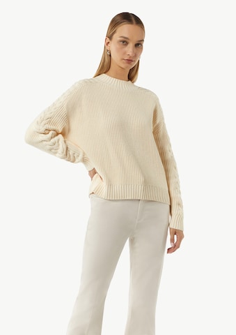 Pull-over comma casual identity en beige : devant