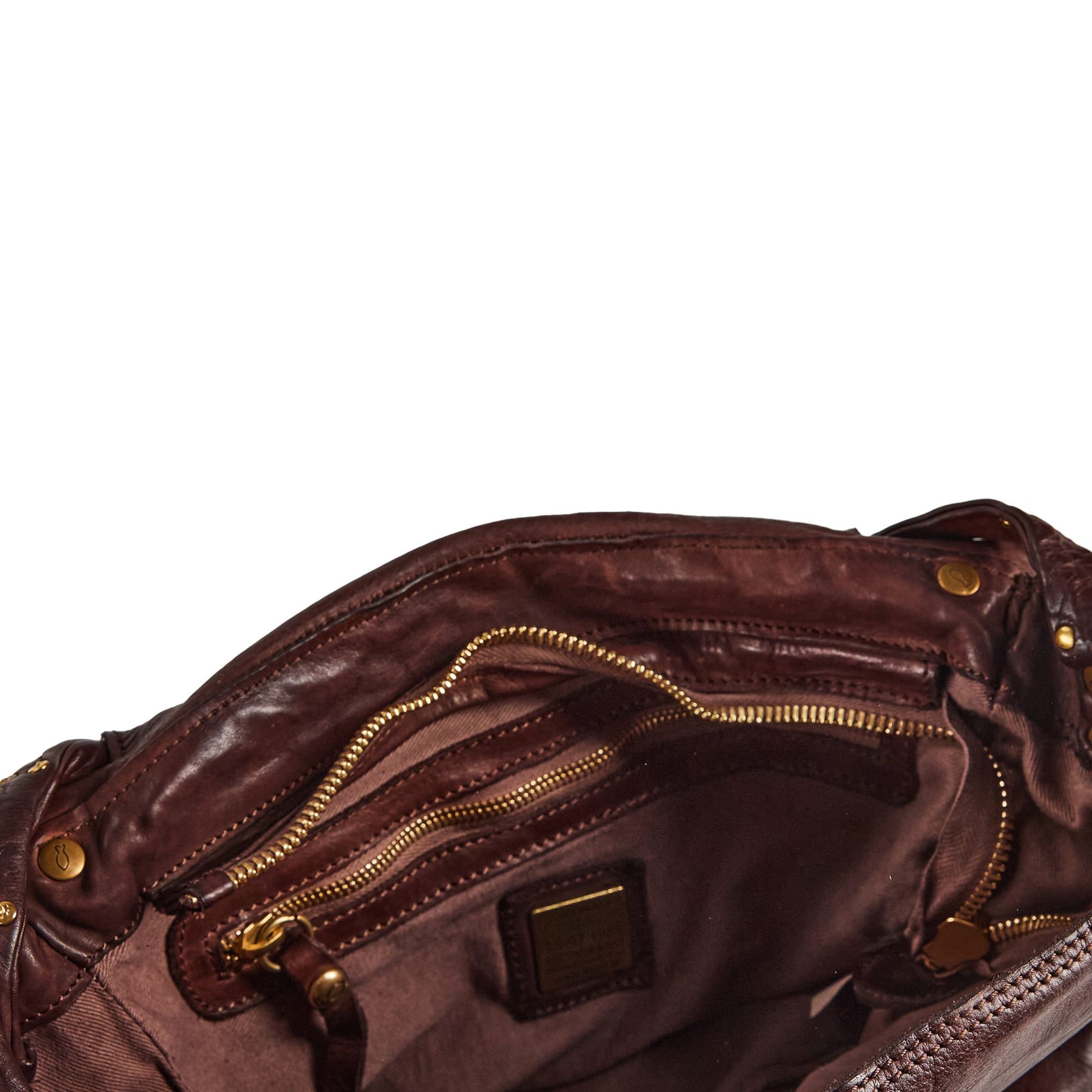 Borsa a spalla 'Zelda' di Campomaggi in marrone